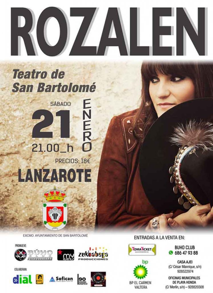 Concierto de Rozalén en San Bartolomé (Sábado, 21 de enero)