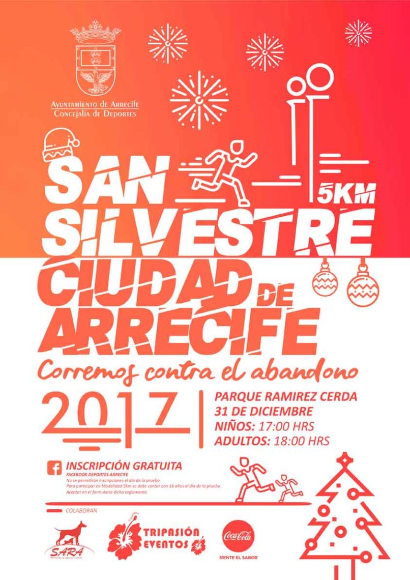 San Silvestre 2017 Ciudad de Arrecife (Domingo, 31 de diciembre)