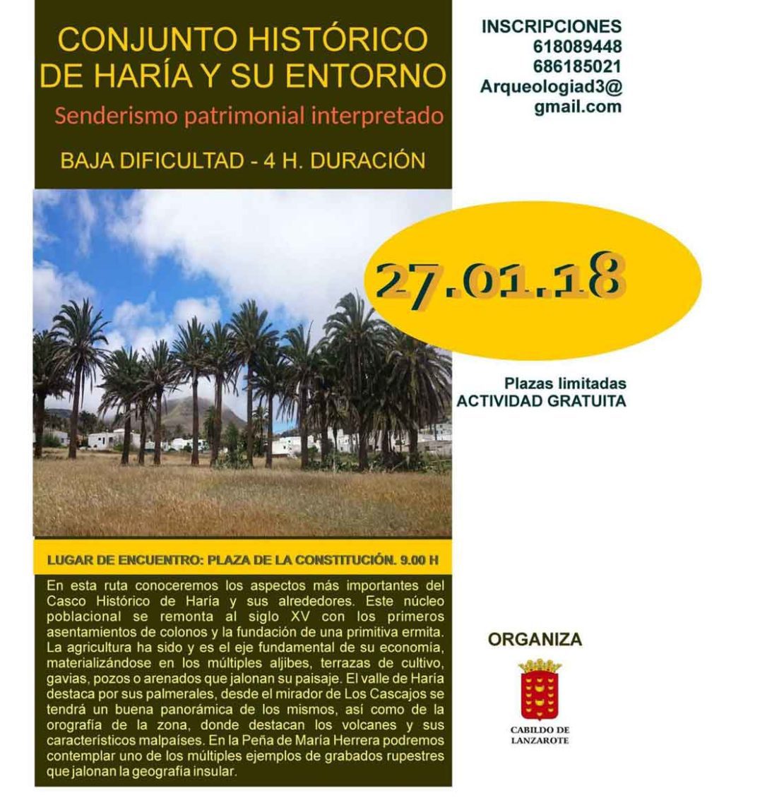 Senderismo Patrimonial en Haría (Sábado, 27 de enero)