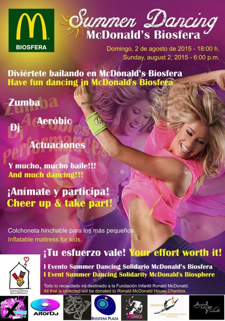 Summer Dancing McDonalds en el C.C. Biosfera Plaza (Domingo, 02 de agosto)
