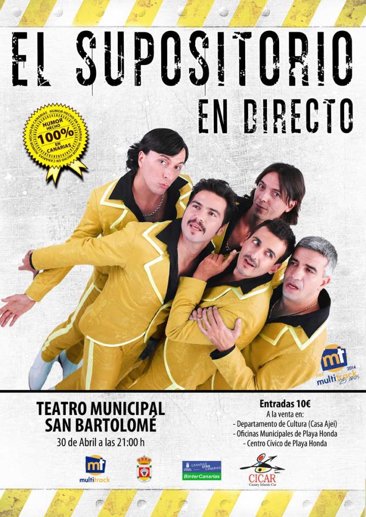 En directo 2015, nuevo espectáculo de humor de El Supositorio (Jueves, 30 de abril)
