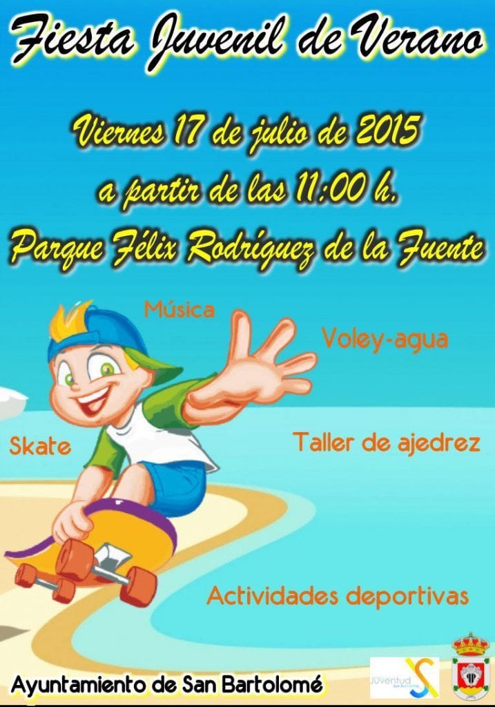Fiesta joven de verano en San Bartolomé (Viernes, 17 de julio)