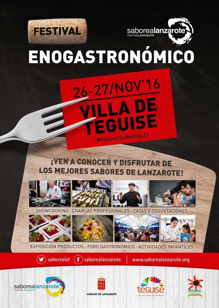 VI Festival Enogastronómico Saborea Lanzarote Villa de Teguise (26 y 27 de noviembre)