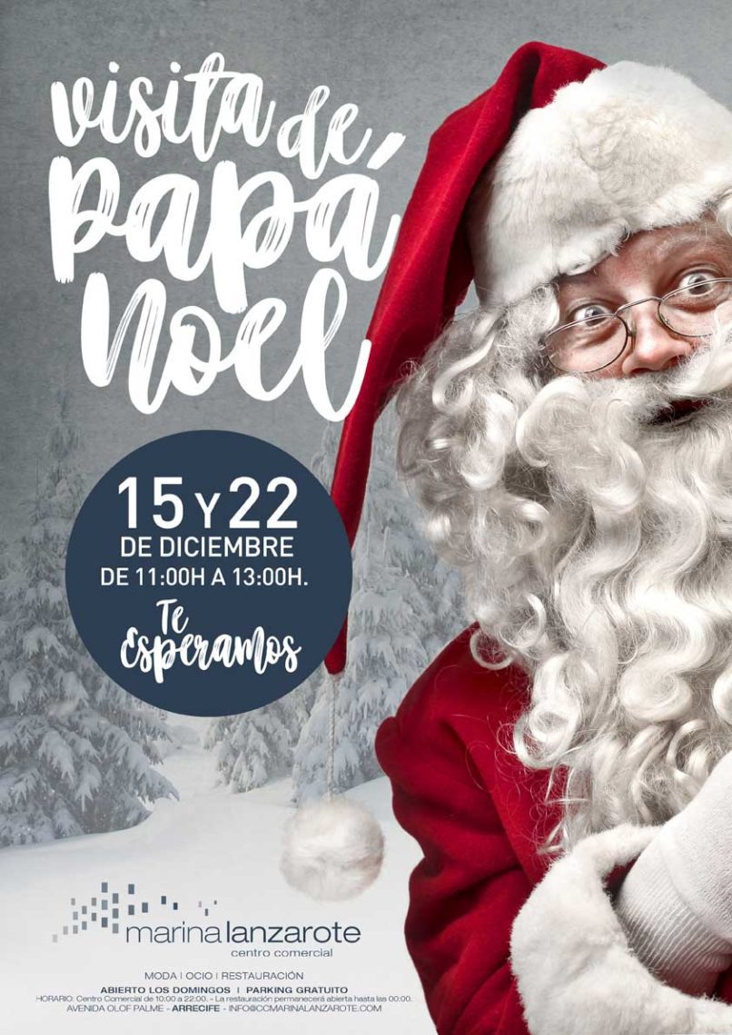 Visita de Papá Noel a Marina Lanzarote (15 y 22 de diciembre)